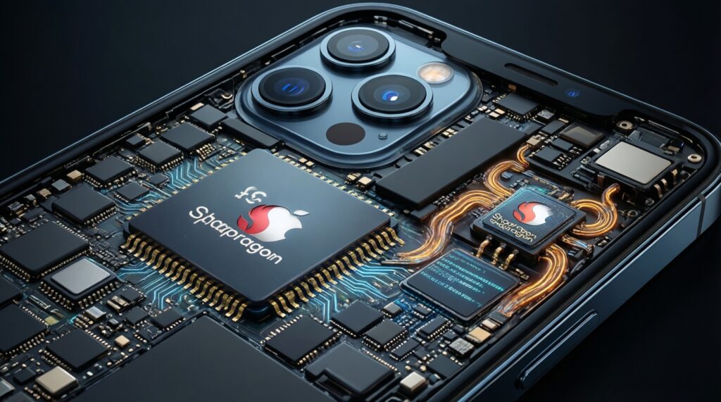 เปรียบเทียบชิป/ประสิทธิภาพ: Snapdragon vs Dimensity vs Apple Silicon ในการใช้งานจริง - иллюстрация