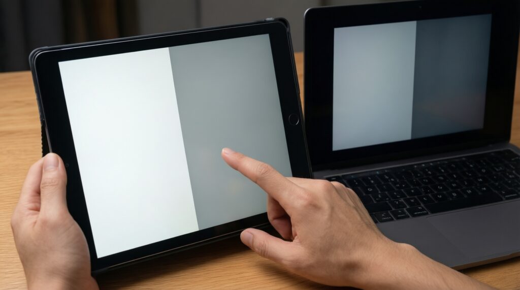 รีวิวจอภาพ: OLED vs AMOLED vs LCD ในการใช้งานจริง (แสงแดดจ้า/ถนอมสายตา/สีเพี้ยน) - иллюстрация
