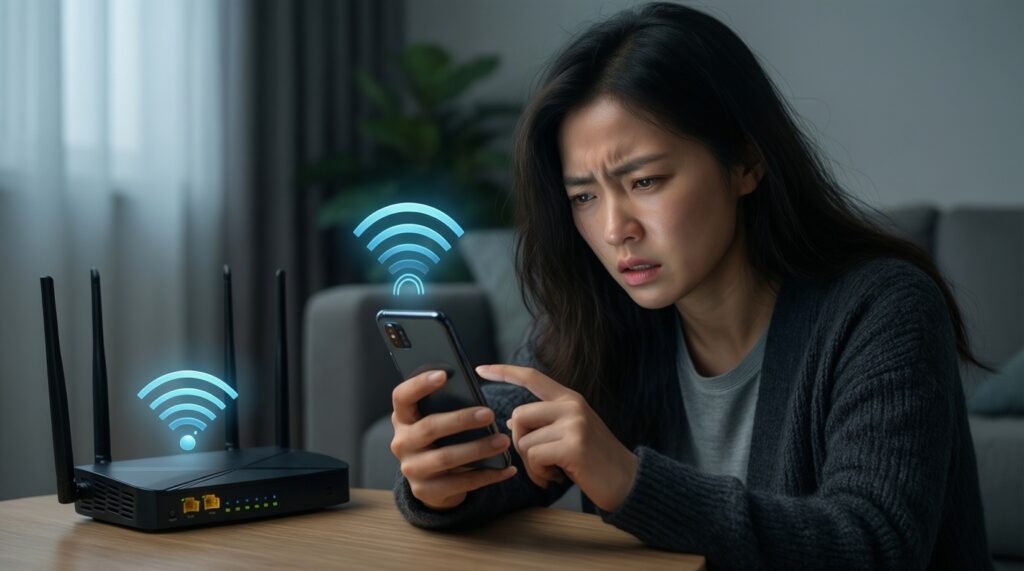 ทดสอบสัญญาณและการใช้งาน 5G/4G/Wi‑Fi: รุ่นไหนจับสัญญาณไวและหลุดน้อย - иллюстрация