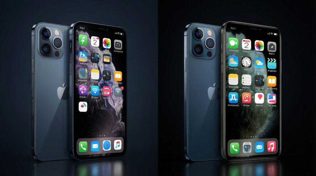 เปรียบเทียบซอฟต์แวร์และอัปเดต: Android แบรนด์ต่างๆ vs iOS ใครลื่นและยืนระยะกว่า - иллюстрация