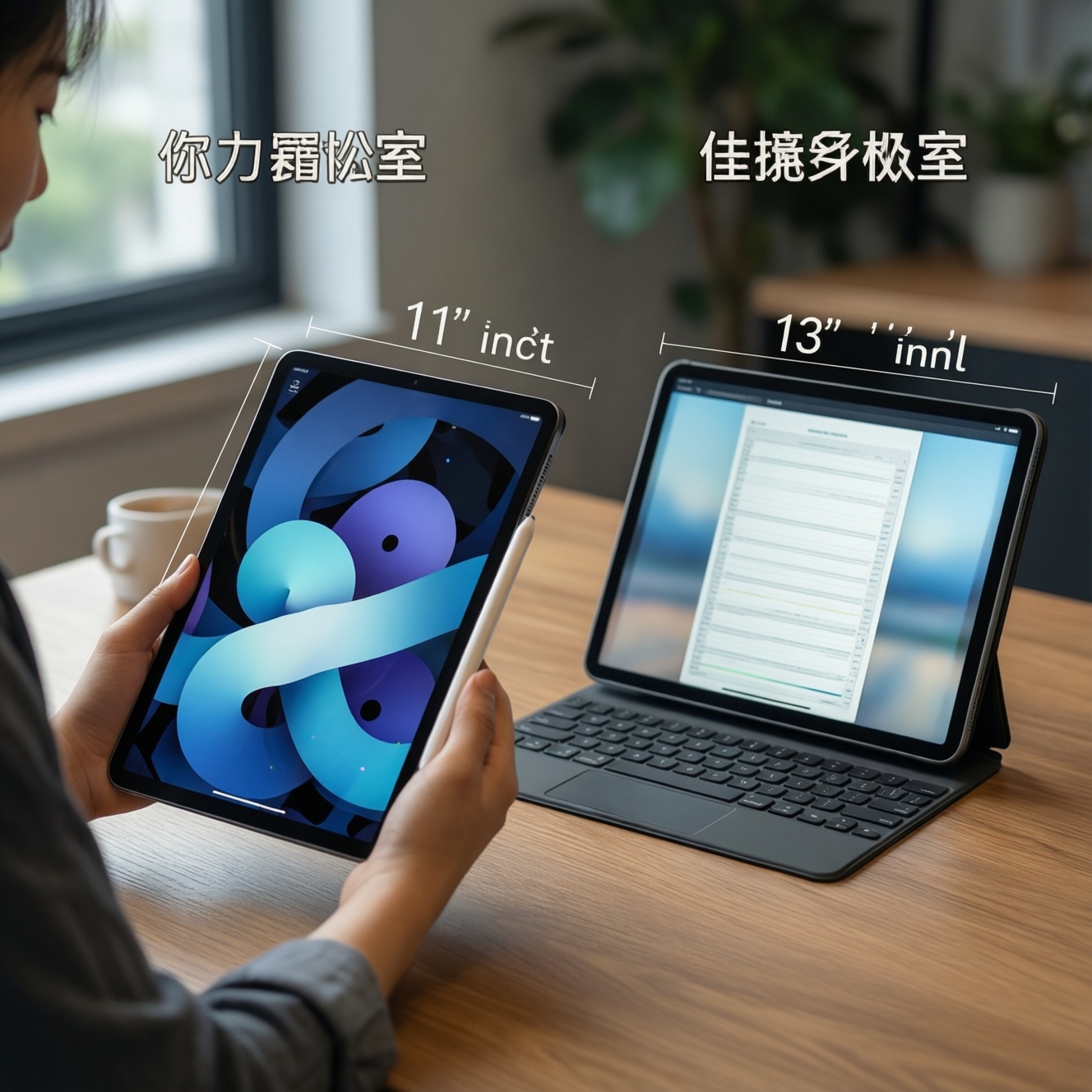 11 vs 13 inch tablets comparison: who they suit and how portability differs