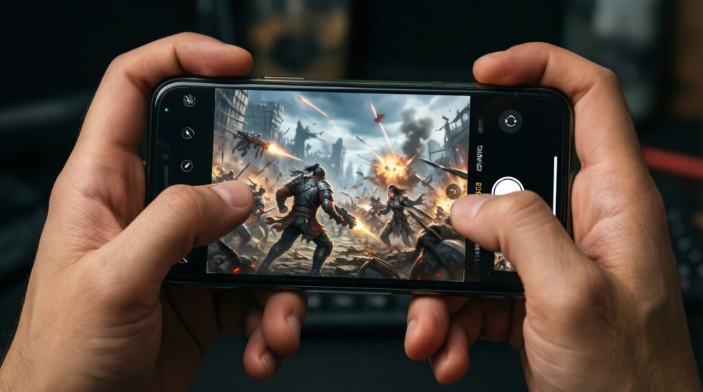 เปรียบเทียบมือถือเล่นเกม: การจับถือ ปุ่มทริกเกอร์ อุณหภูมิ และโหมดเกมที่ใช้ได้จริง - иллюстрация