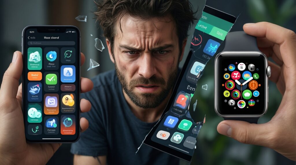 เปรียบเทียบระบบนิเวศ iOS/Android สำหรับมือถือ-แท็บเล็ต-นาฬิกา: ใช้ร่วมกันลื่นแค่ไหน - иллюстрация